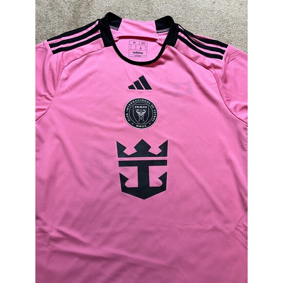 Adidas Inter Miami CF Lionel Messi Home Soccer Jersey Pink JE9741 Men's Size M - Picture 3 of 9